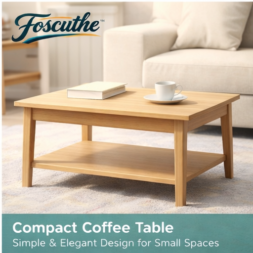 Foscuthe™ Compact Coffee Table – Simple & Elegant Design for Small Spaces, Compact coffee table, small coffee table, minimalist furniture, modern coffee table, living room furniture